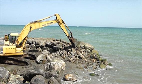 تخریب 30 سازه غیرمجاز دریایی در سواحل استان مازندران