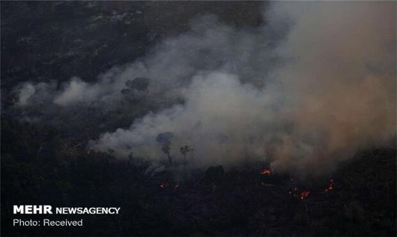 آتش سوزی به 3 هکتار از عرصه های جنگلی مرزن آباد خسارت زد