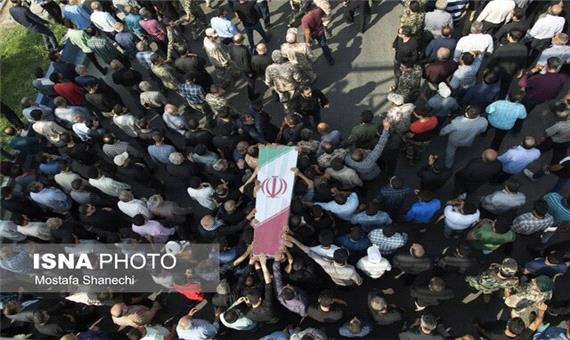 تشییع دو شهید مدافع حرم خان‌طومان در مازندران