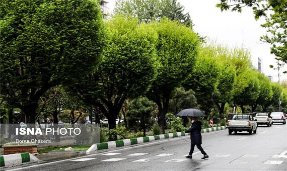 هوای بارانی در راه مازندران