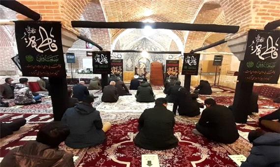نخستین شب مراسم عزاداری شهادت حضرت زهرا (س) در مسجد جامع برگزار شد