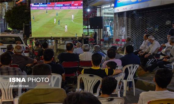 تماشای فوتبال در ستادهای انتخاباتی مازندران