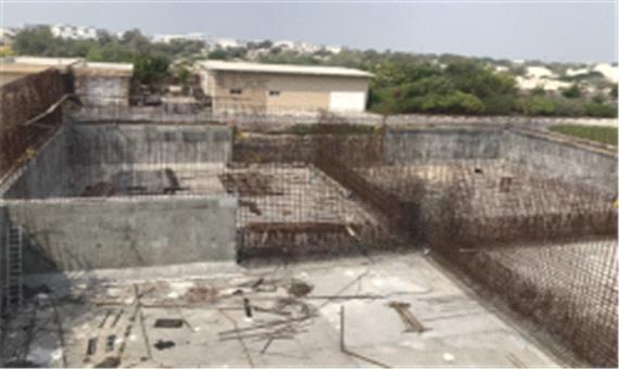 پیشرفت 70 درصدی ساخت مخزن SBR تصفیه خانه شمال جزیره