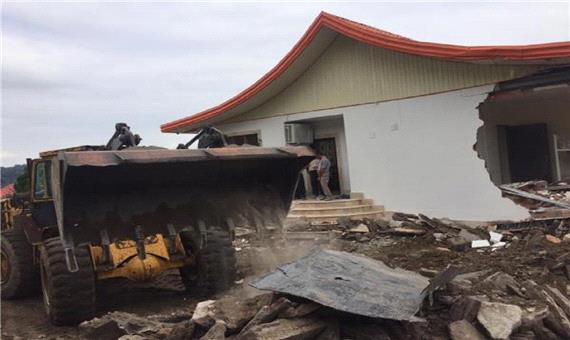 تخریب ویلای غیرمجاز این بار در سوادکوه‌ شمالی