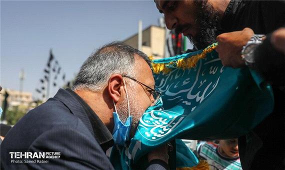 حضور شهردار تهران در مراسم پیاده روی جاماندگان اربعین حسینی