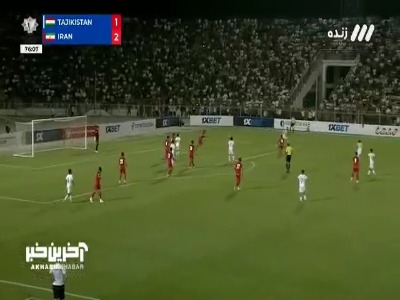 گل دوم تاجیکستان به ایران توسط جوربااف (۷۵)