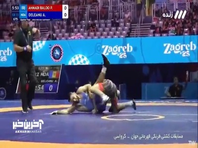 پیروزی ۸-۰ پیام احمدی مقابل حریف سوئیسی در ۲۵ ثانیه و صعود به نیمه‌نهایی مسابقات کشتی فرنگی قهرمانی جهان