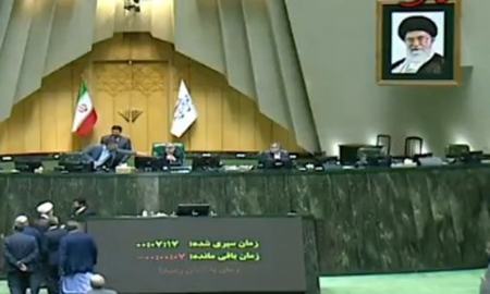 فریاد مرگ بر روحانی در صحن علنی مجلس