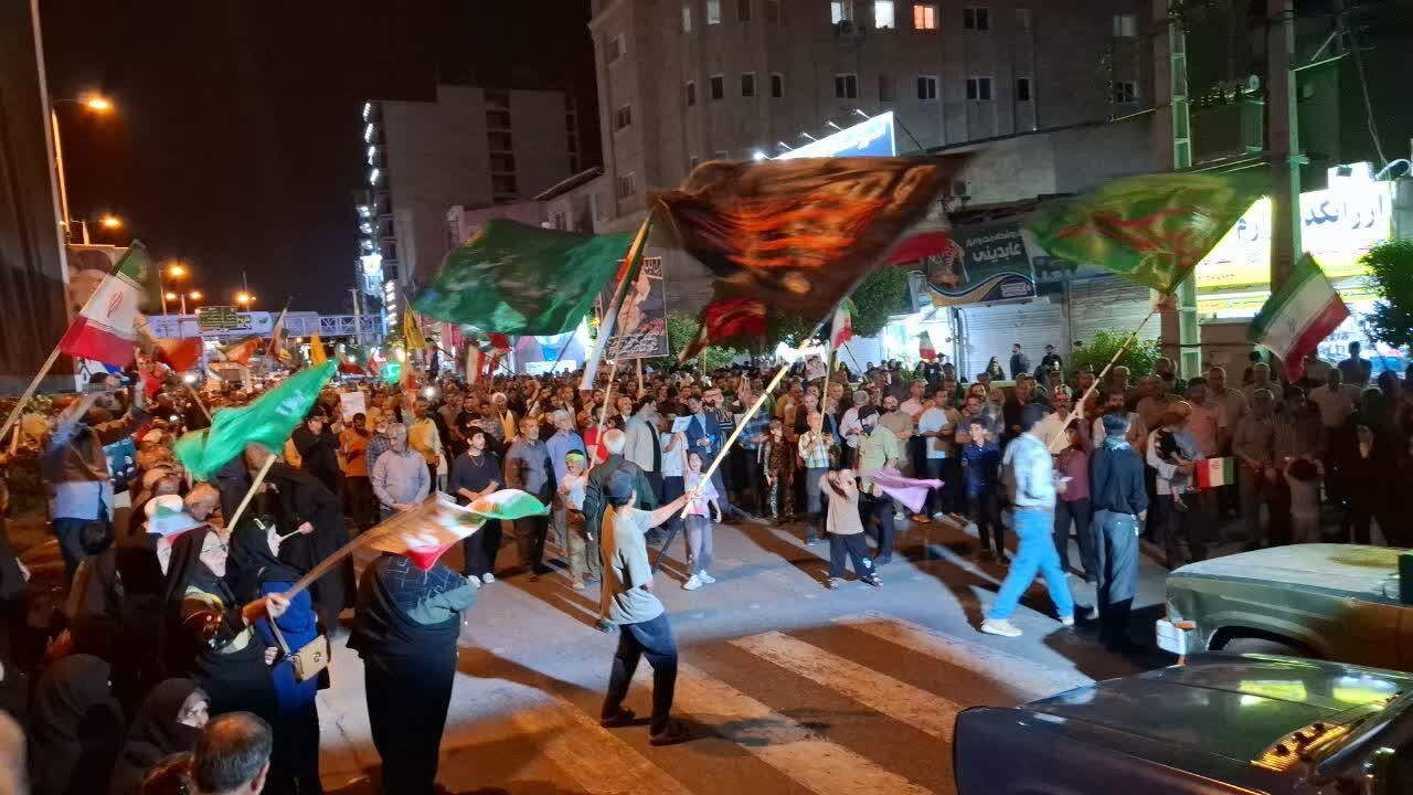 پیام وحدت و ایستادگی از نکا