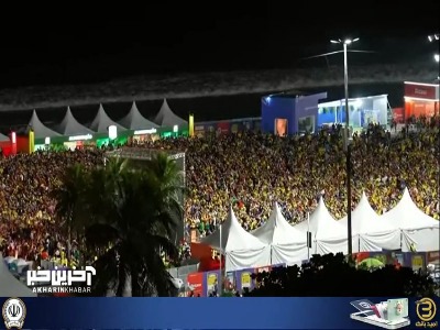 پس از گل سوم برزیل؛ ساحل ریودوژانیرو غرق در شادی