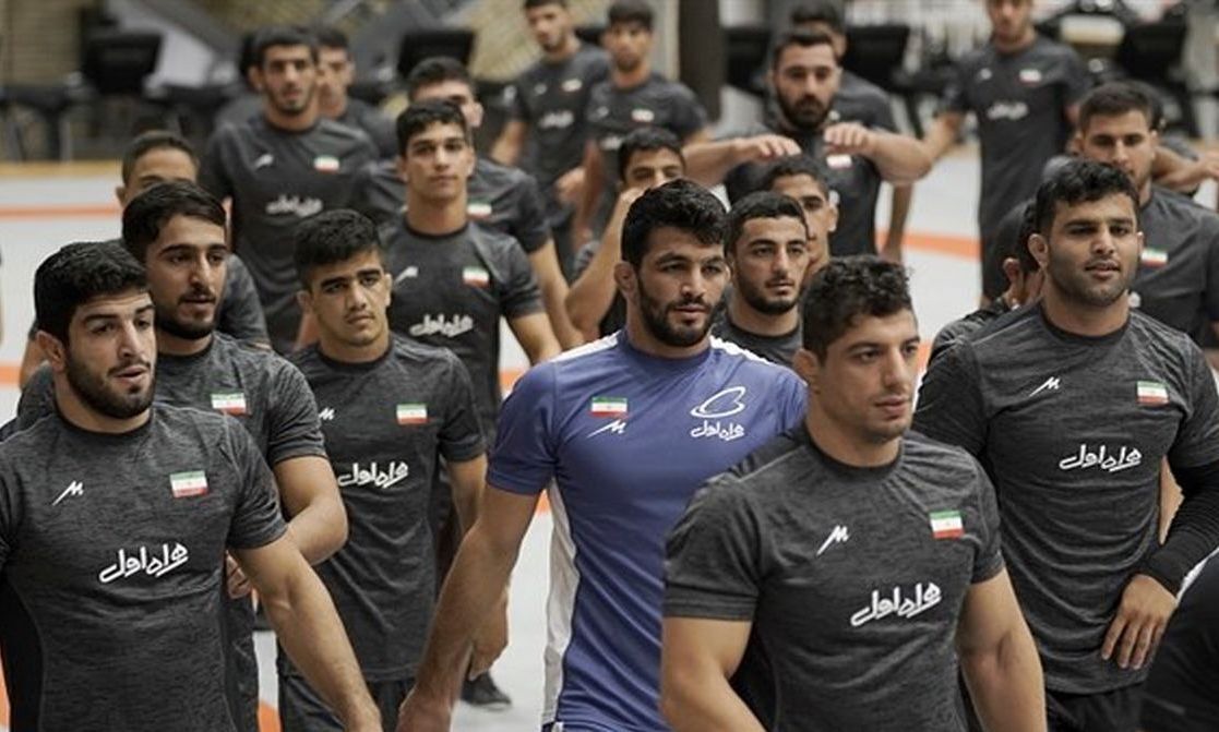 حسن یزدانی و یارانش در اردوی تیم ملی کشتی آزاد