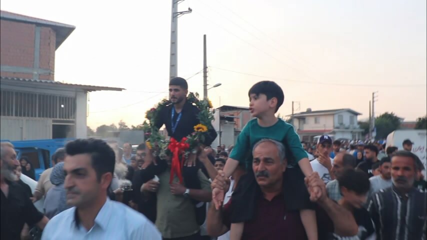 استقبال مردم ورزش‌دوست بابل از قهرمان کشتی فرنگی نوجوانان جهان