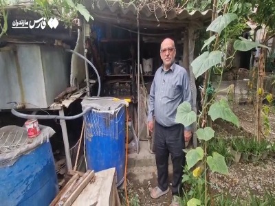 فیلم/ آبیاری باغ بدون استفاده از آب شهری
