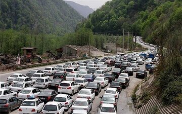 ترافیک سنگین در محور‌های چالوس و هراز ؛ امروز ۱۶ شهریور
