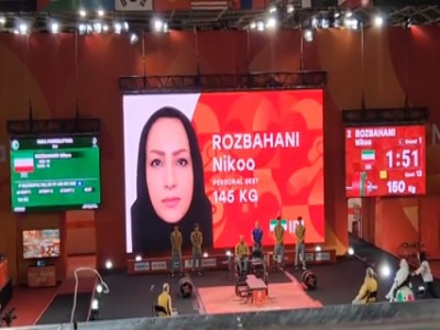 شروع رکوردشکن نیکو روزبهانی در پاراوزنه‌برداری