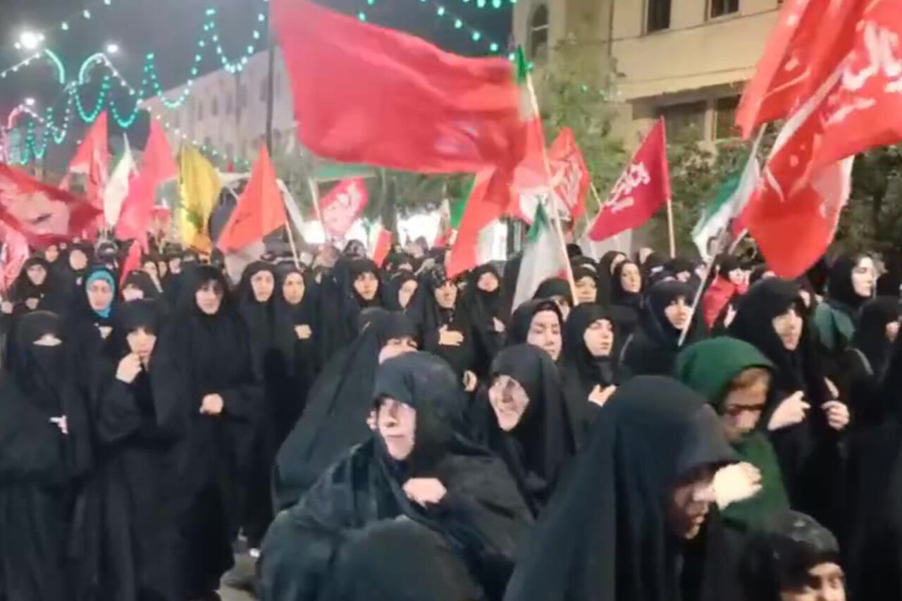 دسته‌روی و عزاداری شهادت حضرت زهرا(س) در بابل