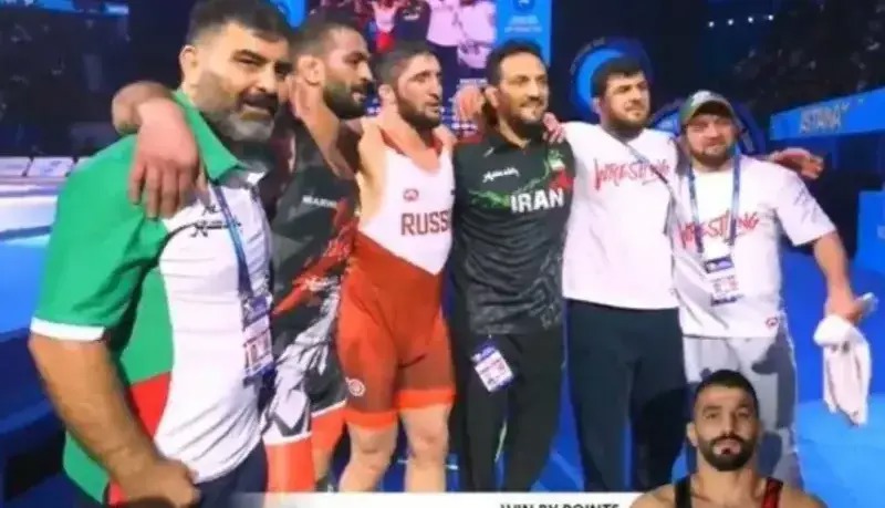 سنگین‌ترین عکس مسابقات کشتی جهان!